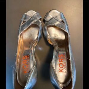 Michael Kors Silver Wedge Sandals